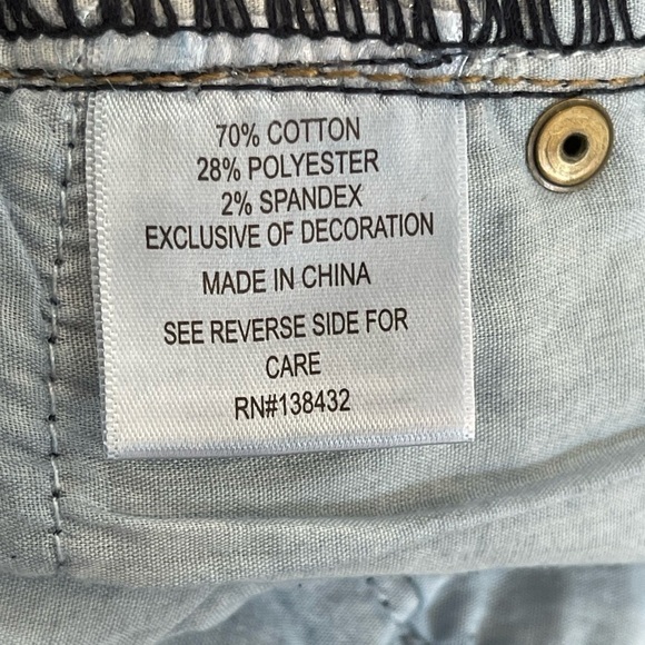 Modcloth button fly cuffed size 18 shorts dark wash summer denim jean - Picture 6 of 12